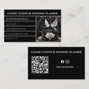 Gothic-Victorian-Event- & Hochzeitsplaner Visitenkarte