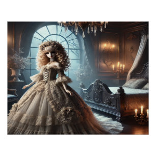 Gothic-Victorian-Puppe – Dunkle Eleganz Poster