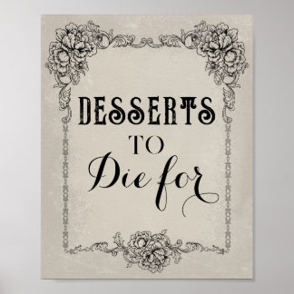 Gothic Viktorianisch Editable Party Event Sign Poster