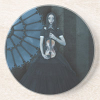Gothic Viktorianisch Girl Holding Violin Dark Fant