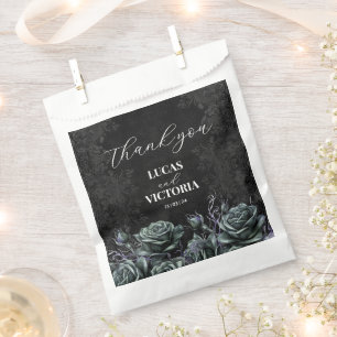Gothic Viktorianisch Moody Dark Rose Hochzeit Geschenktütchen