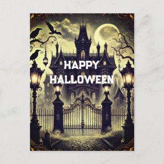 Gothic Viktorianisch Vintag Happy Halloween Feiertagspostkarte