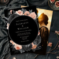 Gothic Vintag Black Dark Blush Foto Wedding