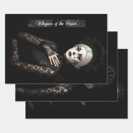 Gothic Vintage Art Design Geschenkpapier Set