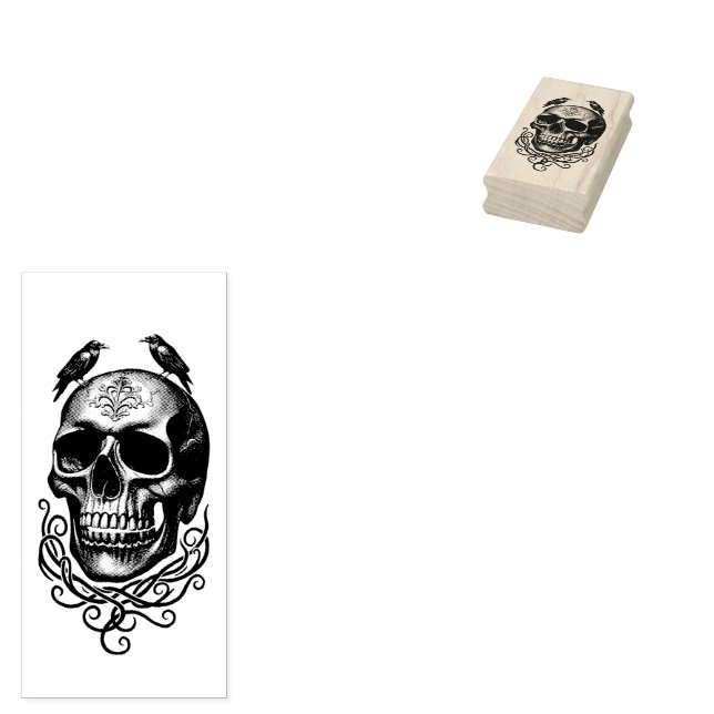 Gothic Vintage Art Design Gummistempel (Stempel)