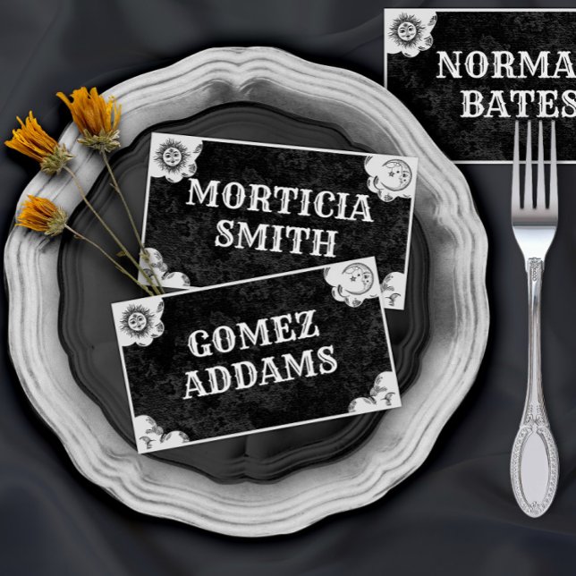 Gothic-Vintage geflochtene Platzkarte (Von Creator hochgeladen)