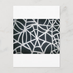Gothic Web Velocity Bold Black White Spinnennetz D Postkarte