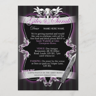 Gothic Wedding Einladung - Kommission