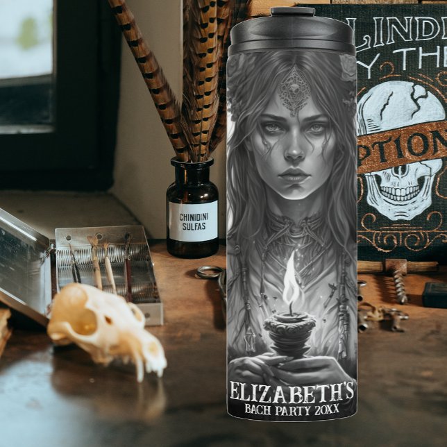 Gothic Wedding Junggeselinnen-Abschied Maßgeschnei Thermosbecher (Von Creator hochgeladen)