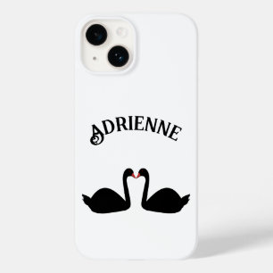 Gothic Wedding Kissing Black Swans Individuelle Na Case-Mate iPhone 14 Hülle