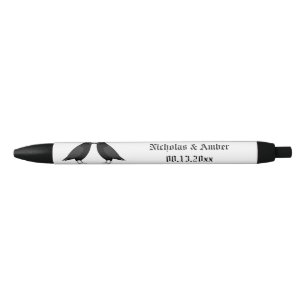 Gothic Wedding Kissing Ravens Custom Kugelschreiber