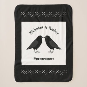 Gothic Wedding Kissing Ravens Custom Sherpadecke
