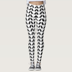 Gothic Wedding Kissing Ravens Gemustert Leggings