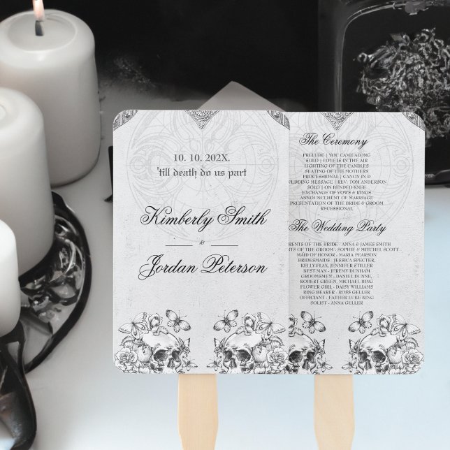 Gothic Wedding Program Fächer (Von Creator hochgeladen)
