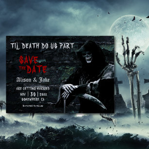 Gothic Wedding Save The Date