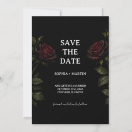 Gothic Wedding Save The Date Einladung