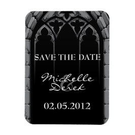 Gothic Wedding Save the Date Magnete