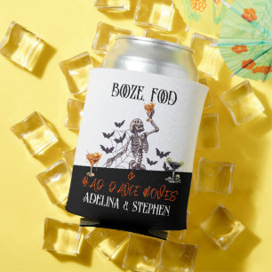 Gothic Wedding Skeleton Booze Food Bad Dance Moves Dosenkühler