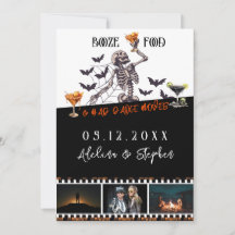 Gothic Wedding Skeleton Booze Food Bad Dance Moves