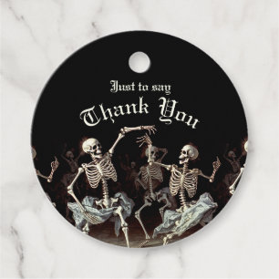 Gothic Wedding Skeletts Geschenkanhänger