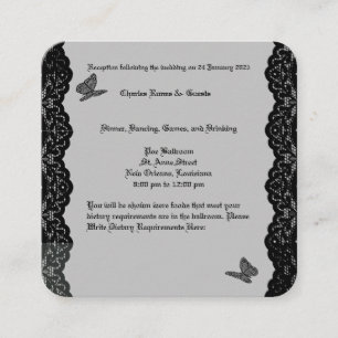 Gothic Wedding Theme UAWG Begleitkarte