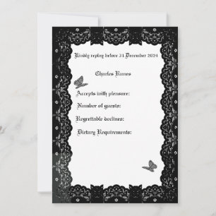 Gothic Wedding Theme UAWG Einladung