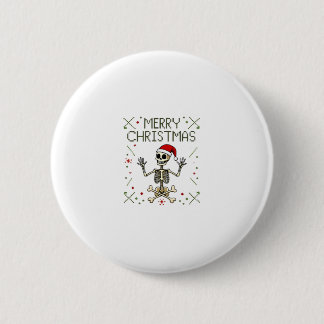 Gothic Weihnachten Hässliches Totenkopf Rock Weihn Button