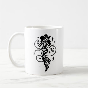 Gothic-Western-Cowgirl-Skelett-Tasse Kaffeetasse