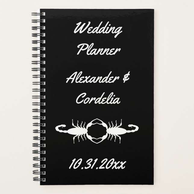 Gothic White Wedding Scorpions Custom Planer (Vorderseite)