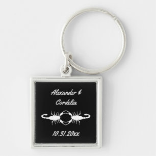 Gothic White Wedding Scorpions Custom Schlüsselanhänger