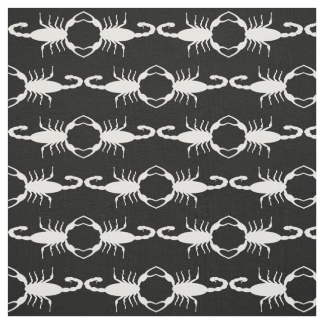 Gothic White Wedding Skorpions Custom Gemustert Stoff (Muster)