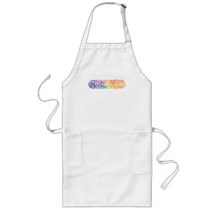 Gothic Window Rainbow Pride Lange Schürze