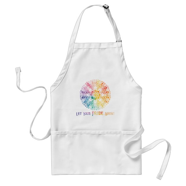 Gothic Window Rainbow Pride Schürze (Vorne)