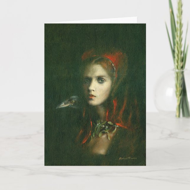 Gothic Witch Greetings Card Karte (Vorderseite)
