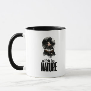 Gothic Witch Nature Pleine Lune Design mug