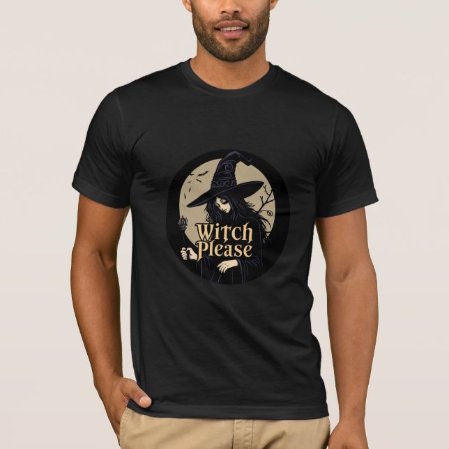 Gothic "Witch Please" T-Shirt (Vorderseite)