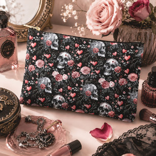 Gothic Witchcraft Skulls mit Rose Zubehörtasche