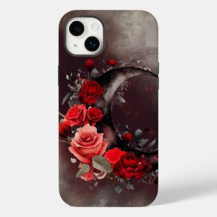 Gothic Witchery   Dunkler Halbmond und Rote Rosen Case-Mate iPhone 14 Plus Hülle