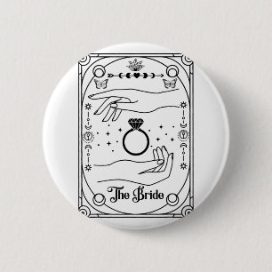 Gothic Witchy Bride Coven Tarot Halloween Bachelor Button