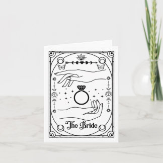 Gothic Witchy Bride Coven Tarot Halloween Bachelor Karte