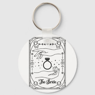 Gothic Witchy Bride Coven Tarot Halloween Bachelor Schlüsselanhänger