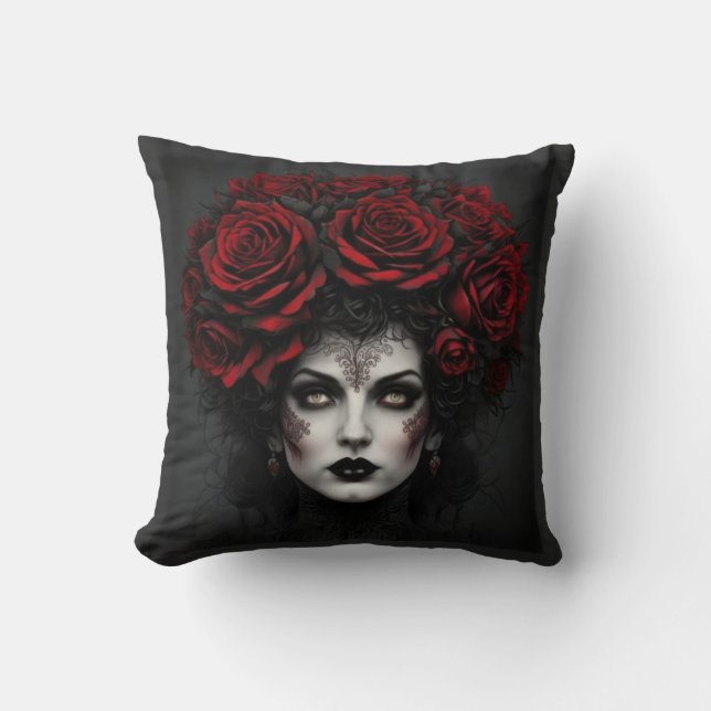 Gothic Woman Kissen (Vorderseite)