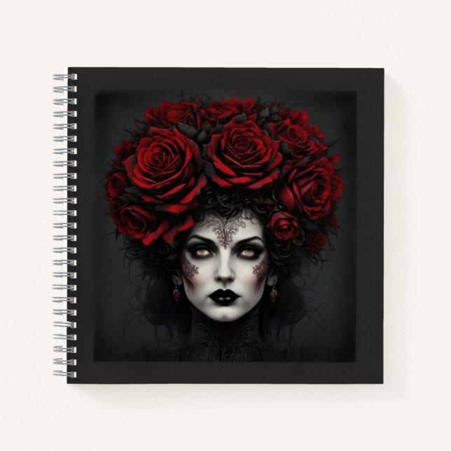 Gothic Woman Notizbuch (Vorderseite)