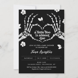 Gothique Amour Halloween Baby shower Invitation