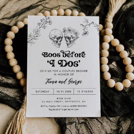 Gothique Amour Halloween Couples Douche Invitation