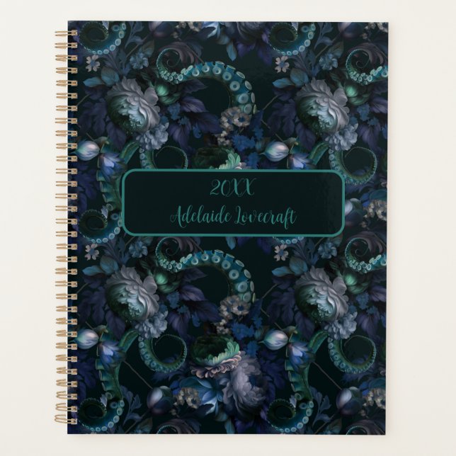 Gothique Cthulhu Tentacle Turquoise Personnalisé (Devant)