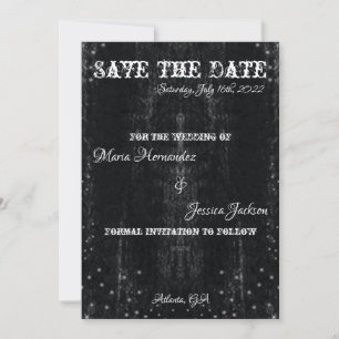 Gothique Decay Enregistrer les dates Invitation