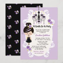 Gothique Douche nuptiale Invitations Robe Mariage