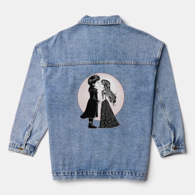 Gothique Emo Enfants Kiss Valentine's Day (Verso)