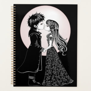 Gothique Emo Enfants Kiss Valentine's Day